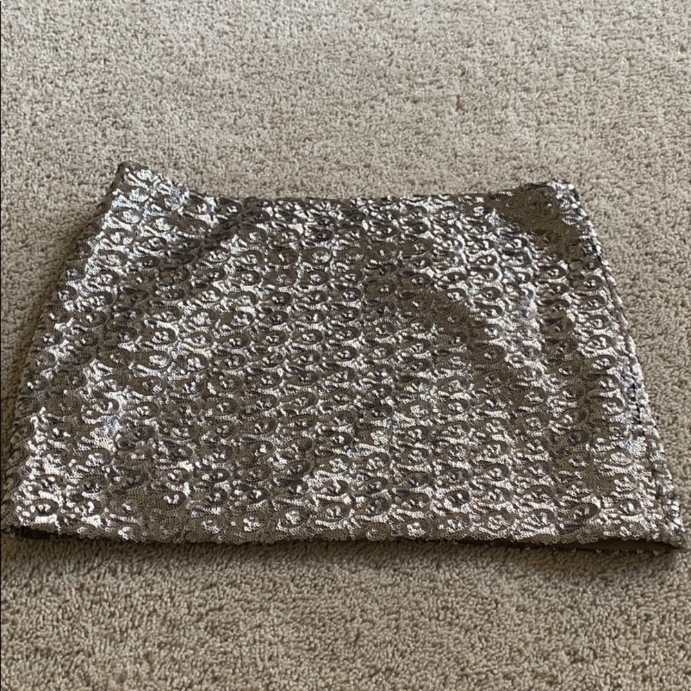 Sequin mini skirt